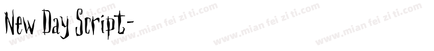 New Day Script字体转换